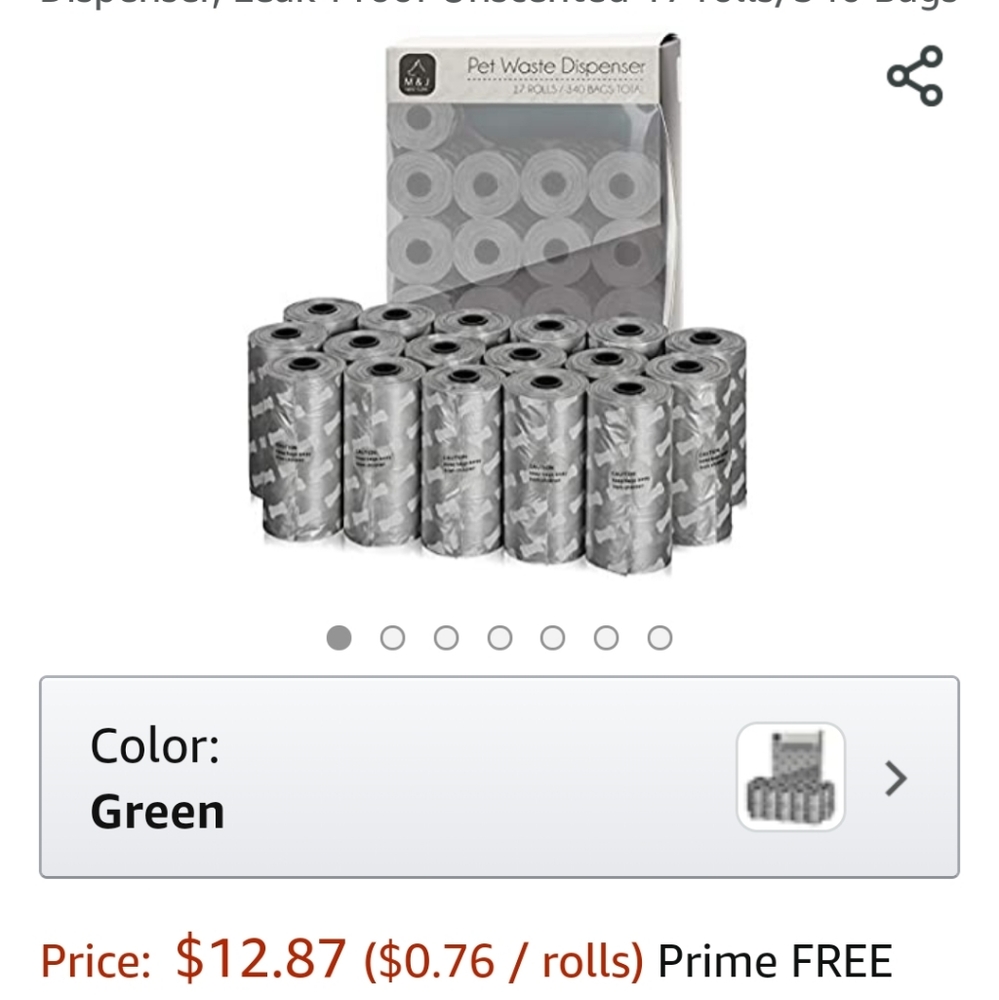 340 Count Dog Waste Disposal Bags